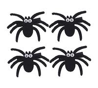 DECORNIJIA 4 Pièces Pinces Cheveux Araignée Noire Halloween Accessoires et Durables pour Filles Décoration Costume Fête Clip Cheveux Décoratif Toile Daraignée Parfait pour Extérieur et Photos