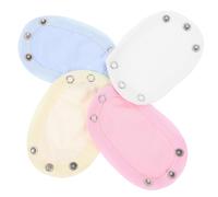 DECORNIJIA 4 pièces Rallonges pour Barboteuse Garçon Fille Coton Doux Extenseurs Unisexes à Double Couche Respirants Ajustement Pratique pour Combinaisons et Bodies Blanc Rose Jaune Bleu