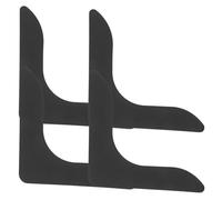 DECORNIJIA 4 pièces Ruban Antidérapant pour Tapis Angle Droit Noir Lavable Autocollants Double Face Réutilisables pour Maintien Stable sur Parquet Carrelage et Moquette