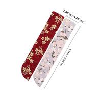 DECORNIJIA 4 Pièces Sac de Protection pour Éventail Pliant Soie Pochette Compacte et Portable avec Motifs Vintage Lot de Colorées