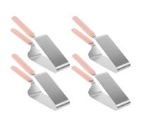 DECORNIJIA 4 pièces Set de Coupe-gâteaux Triangulaires Outil de Découpe et Transfert pour Pâtisserie Trancheur pour Dessert et Pizza Ustensile de Cuisine Pratique