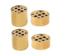 DECORNIJIA 4 pièces Support Multi-brûleur Porte-bâtons Cuivre Base pour Bâtons Parfumés Décor Élégant pour Salon Bureau Méditation et Yoga