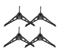 DECORNIJIA 4 Pièces Support Sapin Noël Artificiel Stable Pied Base Robuste Démontable pour Arbre de Noël Accessoire Vert Foncé Installation Facile sans Outils