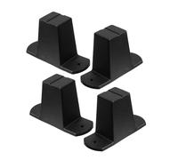 DECORNIJIA 4 Pièces Tampons De Protection De La Valise Ronde De Pied à Bagages Remplacements De Pied Debout De Valise Black