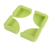 DECORNIJIA 4 Pièces Tapis en silicone antidérapant coussin de protection tapis de cuisine fournitures de planche à découper patins de meubles Gel de silice Vert clair