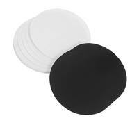 DECORNIJIA 40 feuilles Papier Cartonné Rond Épais pour Peinture Bricolage DIY Papier à Peindre Blanc et Noir Carton Kraft pour Dessin Découpe et Scrapbooking