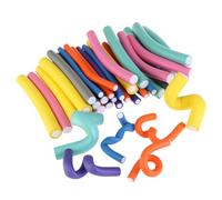 DECORNIJIA 42 pièces Flexibles Éponge pour Boucler Cheveux Boucle Spirale Longue sans Chaleur Léger et Facile à Utiliser avec Sac PVC
