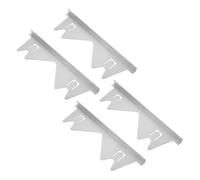 DECORNIJIA 4pièces Acier Inoxydable pour Cuisinière Remplisseur De Vide Ajustable pour Espace Entre Le Plan De Travail Four Accessoire De Cuisine Élégant Et Fonctionnel