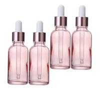 DECORNIJIA 4pièces Flacons Compte-gouttes Verre Transparents Lot De Petits Flacons Pour Huiles Essentielles Et Pratiques Et Rechargeables