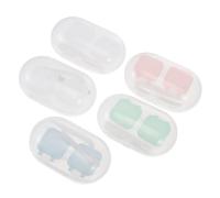 DECORNIJIA 5 Ensembles Boîte Étui Lentilles Contact Portable Étanche Mixte Transparent pour Rangement Lentilles et Lunettes