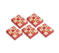 DECORNIJIA 5 Pièces Boîte de Tirage Au Sort DIY pour Fête Du Nouvel An Boîte Compartimentée Papier Jeu à Creuser pour Loterie et Événements Festifs