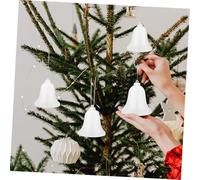 DECORNIJIA 5 Pièces Décorations de Noël Suspendues Cloche Transparente Vide à Remplir pour Sapin Boîtes Forme de Cloche Légères et Réutilisables pour Décoration Intérieure Festive