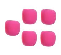 DECORNIJIA 5 pièces Housses Mousse Microphone Rose Protection Vent Anti-humidité Compatible Micros Portables Standard