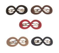 DECORNIJIA 5 Pièces Lot de 5 Pinces à Cheveux Françaises à Ressort pour Queue de Cheval et Chignon, Maintien Puissant, sans Métal, Couleurs Variées, Accessoires Coiffure pour Femmes et Filles
