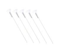 DECORNIJIA 5 pièces Pinceaux Éventail Nylon pour Masques Faciaux Brosse Douce et Souple pour Soins Peau Réutilisable et Facile à Nettoyer Usage et Professionnel