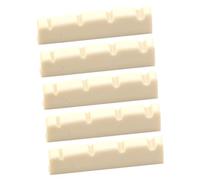 DECORNIJIA 5 pièces Sillet de Guitare Électrique Sillet Entaillé pour Cordes Accessoire Guitare et à Usure Améliore Tenue des Vibrations