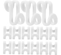 DECORNIJIA 50 pièces Crochets de Connexion Cintres Plastique Résistant Extension Empilable pour Organisateur Penderie Gain de Place et Forte Capacité de Charge