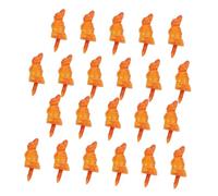 DECORNIJIA 50 Pièces Lot de Nez Plastique Orange pour Bonhomme de Accessoires DIY pour Décoration de Jouets de Noël Ornements Faciles à Fixer et Réutilisables