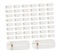 DECORNIJIA 50 Pièces Lot de Pinces à Cheveux Transparentes Simples Base Plastique Clair Denture Clips Légers pour Accessoires DIY et Création de Coiffures