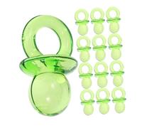 DECORNIJIA 50 Pièces Mini Sucettes Décoratives Vertes Acrylique pour Shower Souvenirs Invités Durables Accessoires Fête Prénatale Garçon et Fille