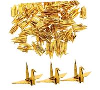 DECORNIJIA 50 Pièces Origami Paper Crane Garland Lucky Hanging Decoration For Weddings Home Office