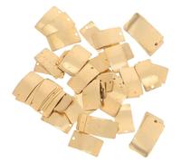 DECORNIJIA 50pcs Pendentifs en Cuivre Concaves Simples pour Fabrication de Bijoux, Trou Unique, Style Délicat et Créatif, Accessoires pour Porte-clés DIY