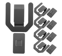 DECORNIJIA 5pièces Porte-Pantoufles Muraux Adhésifs pour Salle De Bain Support De Chaussures sans Perçage Étagère Pratique pour Séchage Et Rangement des Couleur Grise
