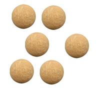 DECORNIJIA 6 Pièces Balles Liège Résistantes pour Foot Accessoires Durables pour Football de Table Standard Remplacement Professionnel