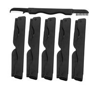 DECORNIJIA 6 pièces Brosse à Sourcils Pliable Acier Inoxydable avec Peigne Outil Portable Élégance et Précision Maquillage