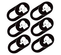 DECORNIJIA 6 pièces Cache Webcam Coulissant Plastique Abs Blanc Protection Vie Privée pour Ordinateurs Portables Appareils Tactiles et PC Ultra Fin Léger 6pcs