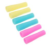 DECORNIJIA 6 Pièces Embouts en Silicone pour Pinces à Épiler Capuchons Antidérapants, Protection des Doigts et Outils de Manucure Compacts pour Nail Art Couleur Aléatoire