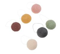 DECORNIJIA 6 pièces Éponges Visage Compressées Demi-lune Démaquillantes Exfoliantes Nettoyage Profond Peau Fraîche