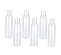 DECORNIJIA 6 pièces Flacons Vides Plastique Transparent avec Bouchon à Bascule Bouteilles de Voyage Légères et Résistantes pour Cosmétiques et Soins Personnels