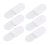 DECORNIJIA 6 pièces Lot de Brosses Visage Silicone avec Manche Court Applicateurs Pratiques pour Masque Outil de Soin Visage Doux et Réutilisable