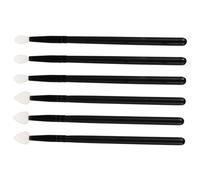 DECORNIJIA 6 pièces Pinceaux Maquillage Portable Silicone pour Lèvres et Paupières Applicateurs Compactes et Légers pour Maquillage Précis Kit Professionnel et Voyage