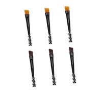 DECORNIJIA 6 pièces Pinceaux Sourcils Brosses Double Tête Mini Portables Peigne Sourcil Spiral pour Maquillage et Modelage des Cils Outil de Coiffage pour Filles et