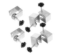 DECORNIJIA 6 pièces Pinces de Fixation pour Façade Tiroir Acier Inoxydable Lot de Pinces C Robustes pour Montage Avant Tiroir Outils Faciles pour Installation Meubles et Menuiserie