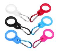 DECORNIJIA 6 Pièces Porte Bouteille Silicone pour Escalade et Camping Crochet Portable Multifonction pour Gourde Accessoire et Pratique Couleurs Aléatoires Couleur Aléatoire