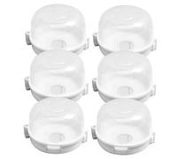 DECORNIJIA 6 pièces Protections pour Boutons de Cuisinière à Gaz Couvre-boutons Sécurité Cuisine Anti-chaleur et Anti-graisse Protection Garçon Fille pour Gazinière et Four