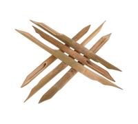 DECORNIJIA 6 pièces Set Outils de Sculpture Bambou pour Argile Stylo Céramique Polyvalent pour Gravure Découpe et Perforation Kit Complet pour Modelage et Détails Fins