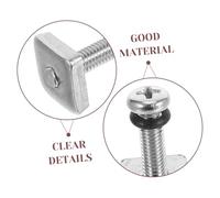 DECORNIJIA 6 Pièces Stainless Steel Surfboard Fin Screws Cross Head Paddle Board Replacement Corrosion Resistant Stable Fit for Enhanced Surfing Control