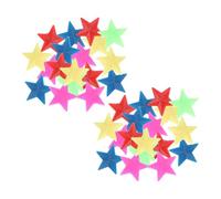 DECORNIJIA 72 Pièces Multicolores Étoiles Perles Rayons Vélo Clips Décoratifs Plastique Accessoires Garçon Fille Couleur Aléatoire