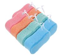 DECORNIJIA 8 pièces Lot de Éponges de Bain Simples Exfoliantes pour Garçon et Fille Mousse Douce pour Massage Nettoyage et Mousse Riche Accessoires de Adaptés à Types de Couleur Aléatoire