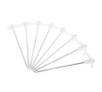 DECORNIJIA 8 pièces Lot de Piquets de Tente Robustes pour Camping Fixation Sol Dure et Montagne Piquets Lumineux Antidérapants pour Tentes et Auvents Extérieurs
