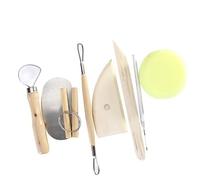 DECORNIJIA 8 pièces Outils de Sculpture Argile et pour Modelage Gravure et Lissage Ensemble Complet pour Pâte Cire et Argile Cuisson