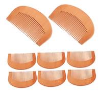 DECORNIJIA 8 pièces Peigne Bois Fin à Dents Fines Lot de Anti-statique Démêlant Petit Peigne de Poche pour Cheveux Longs Courts Épais et Bouclés Robuste et Confortable à Utiliser