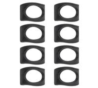DECORNIJIA 8 pièces Support Ocarina Résine Noir Support Instrument Musical Base Stable avec Rainure Antidérapante Accessoires Pratiques pour Flûte Ocarina Facile à Nettoyer et Ranger