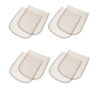 DECORNIJIA 8 Pièces Wig Lace Cap Fabric For DIY Wig Making Breathable Lace Mesh Netting Base For Hairpiece Construction And Repair