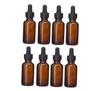 DECORNIJIA 8pièces Bouteilles Verre De Parfum Pour Femmes De Flacons Pipette Flacons Antiques Marron Pour Huiles Essentielles Et Échantillons De Parfum Pratiques Et Élégants Pour Voyage