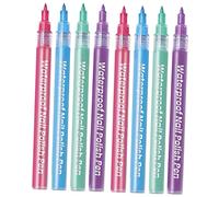 DECORNIJIA 8pièces Outils De Dessin Pour Nail Art Stylos De Peinture Manucure Étanches Pour Décoration Pinceaux Pratiques Pour Créations